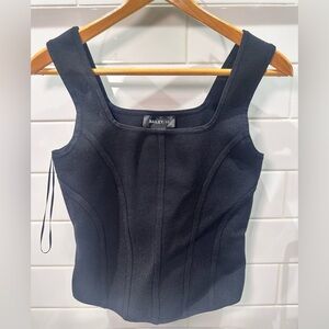 Bailey 44 Structured Knit Tank Top – Black – Size M